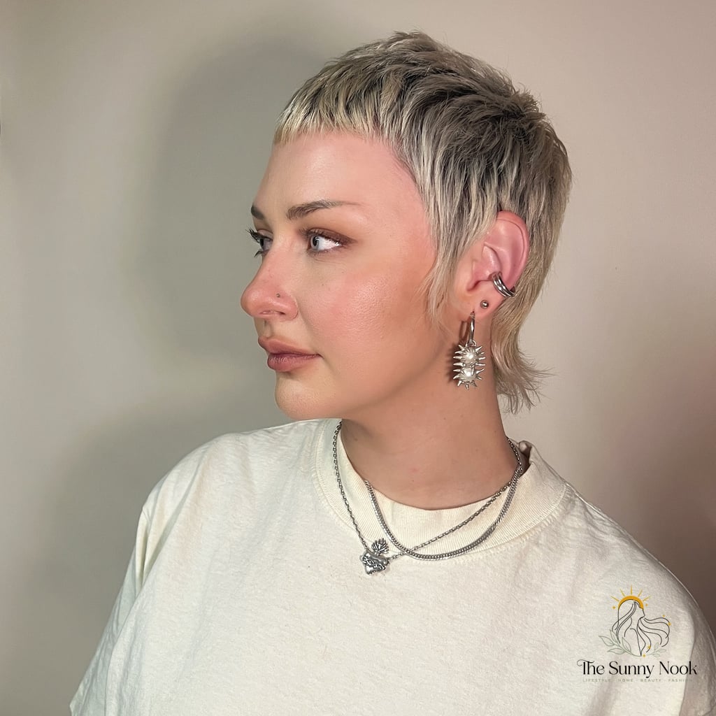 Ash Blonde Crop with a Fringe That Knows What It’s Doing