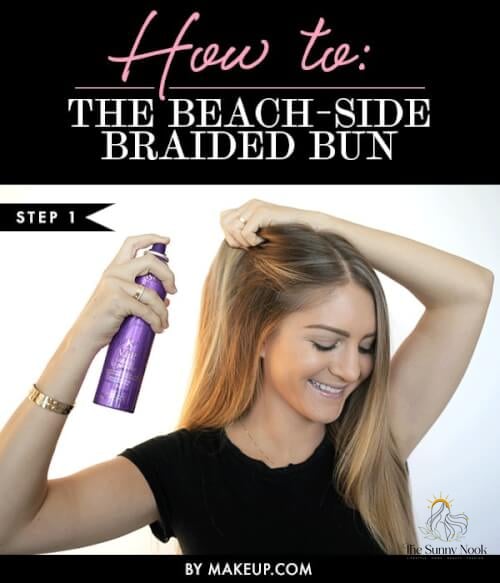 27 Slick Bun Hairstyles We're Obsessed With Right Now 23 The Beach Side Braided Bun