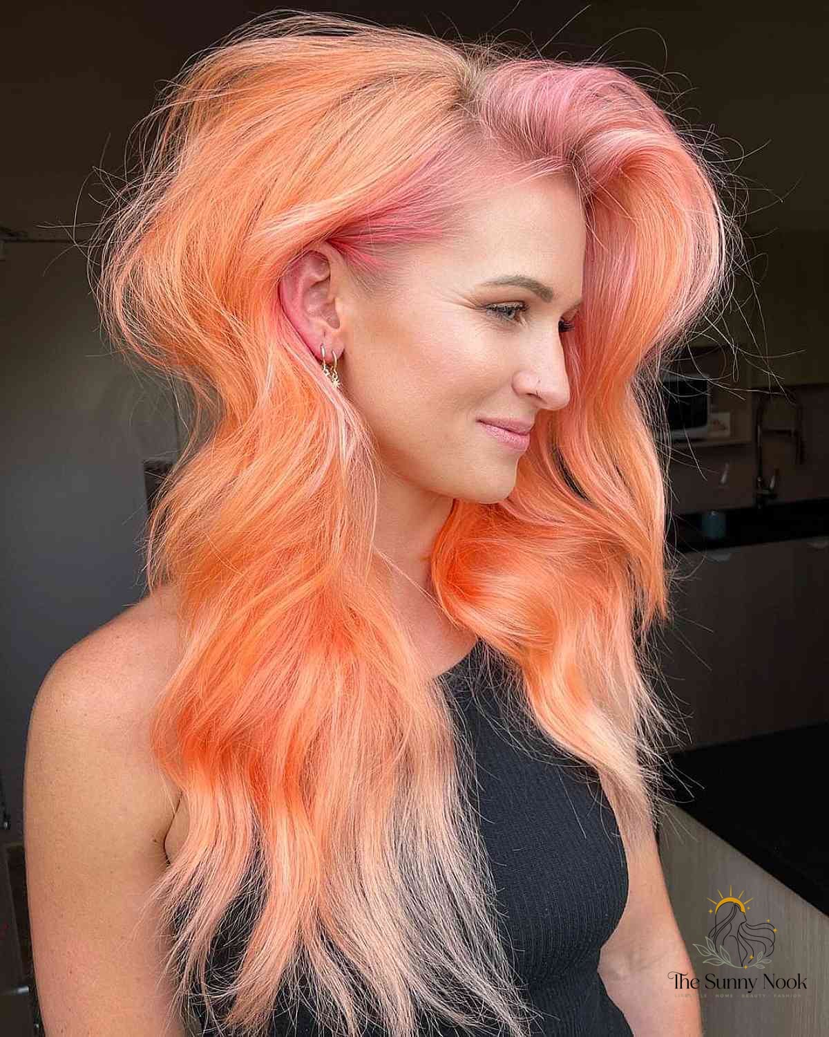 23 Color 4 Braids for the Ultimate Glow Up 2 Big Beautiful Fluffy Peach Hair