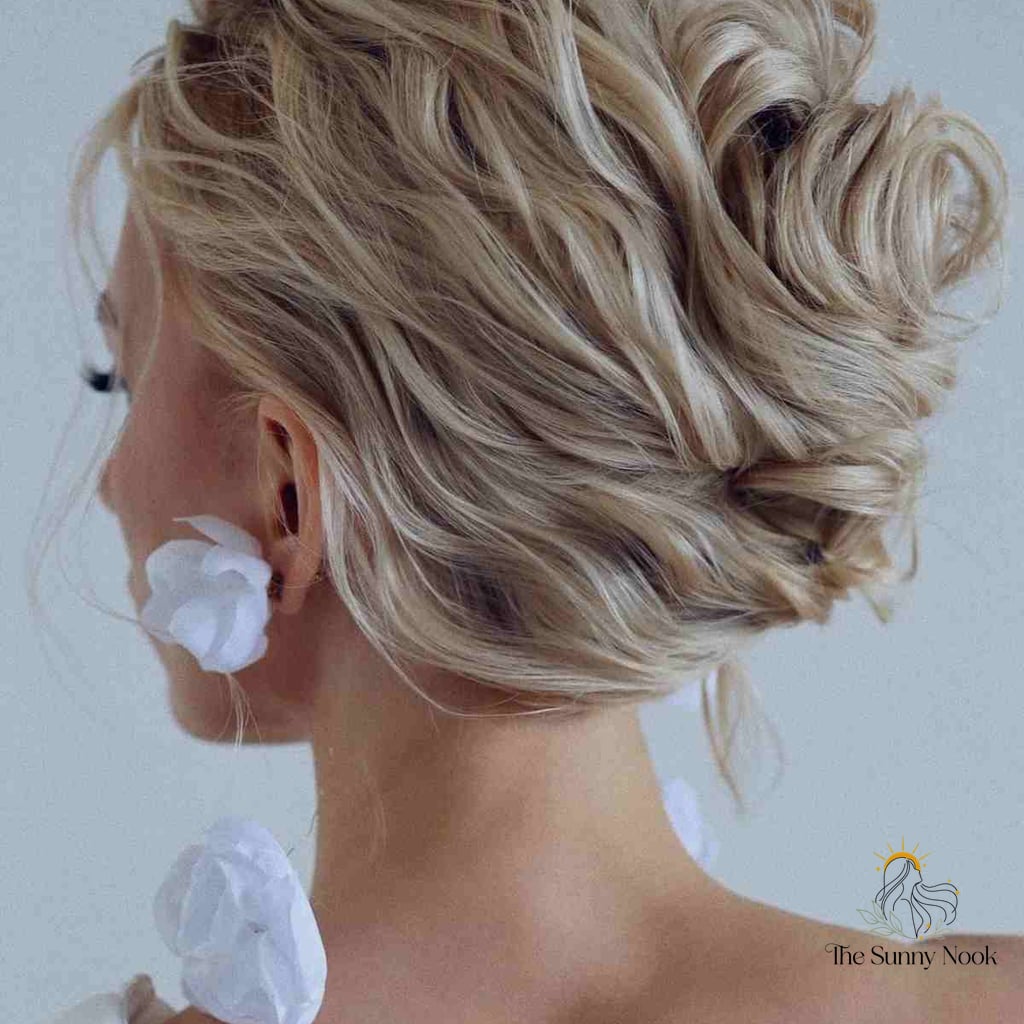 Blonde Updo with Texture