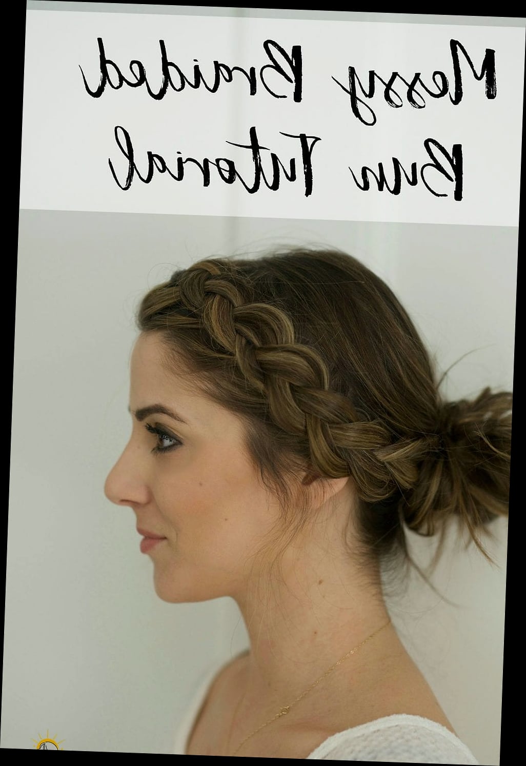 19 Messy Bun Tutorial For Medium Hair That Belong on Your Inspiration Board 20 Bohemian Braided Messy Bun with Loose Tendrils