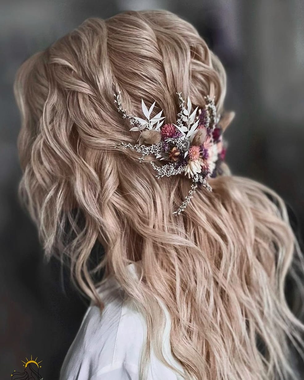 Boho Waves with Flower Accents