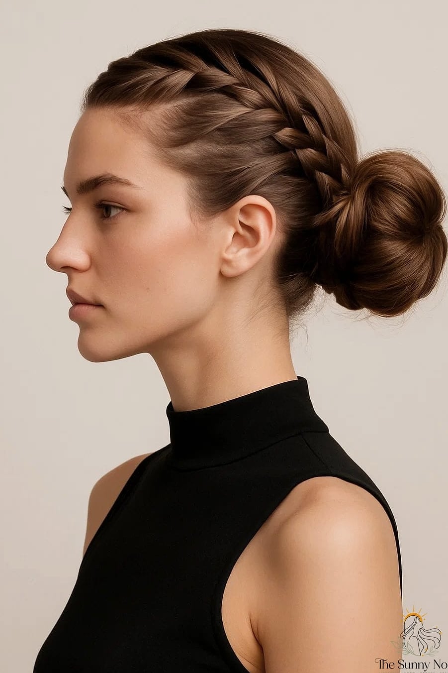 Braid-to-Bun Style