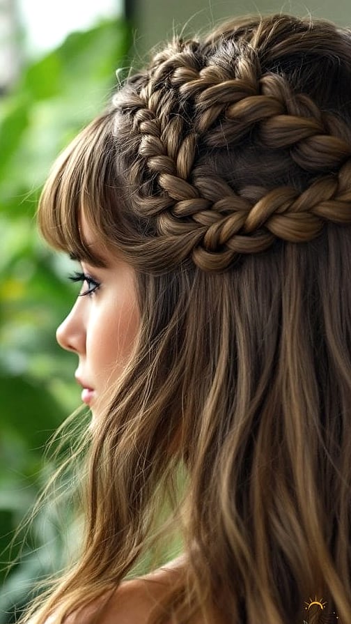 17 Hairstyles For Short Hair Braids That Are Actually Easy to DIY 5 Braided Bangs