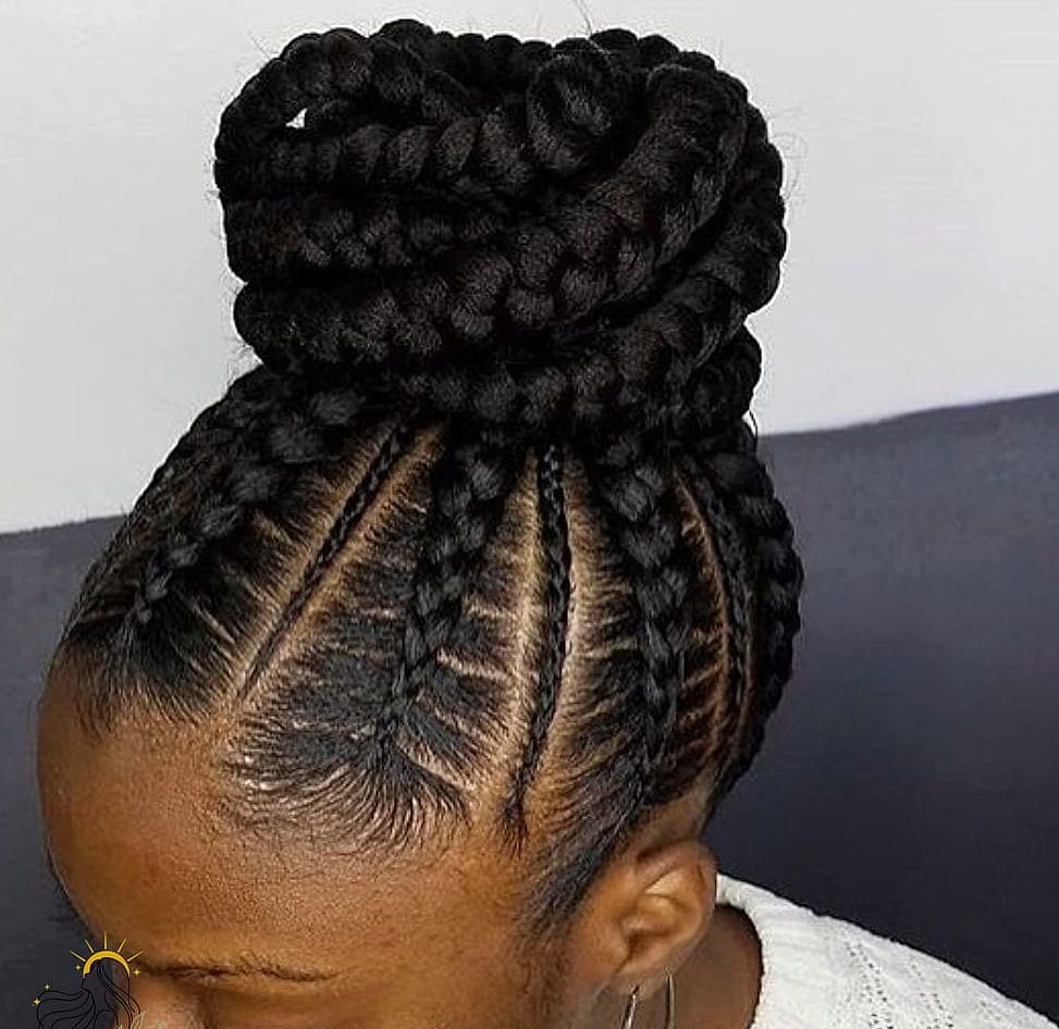 20 Updo Hairstyles For Short Hair to Transform Your Look Instantly 18 The Braided Bun Combo