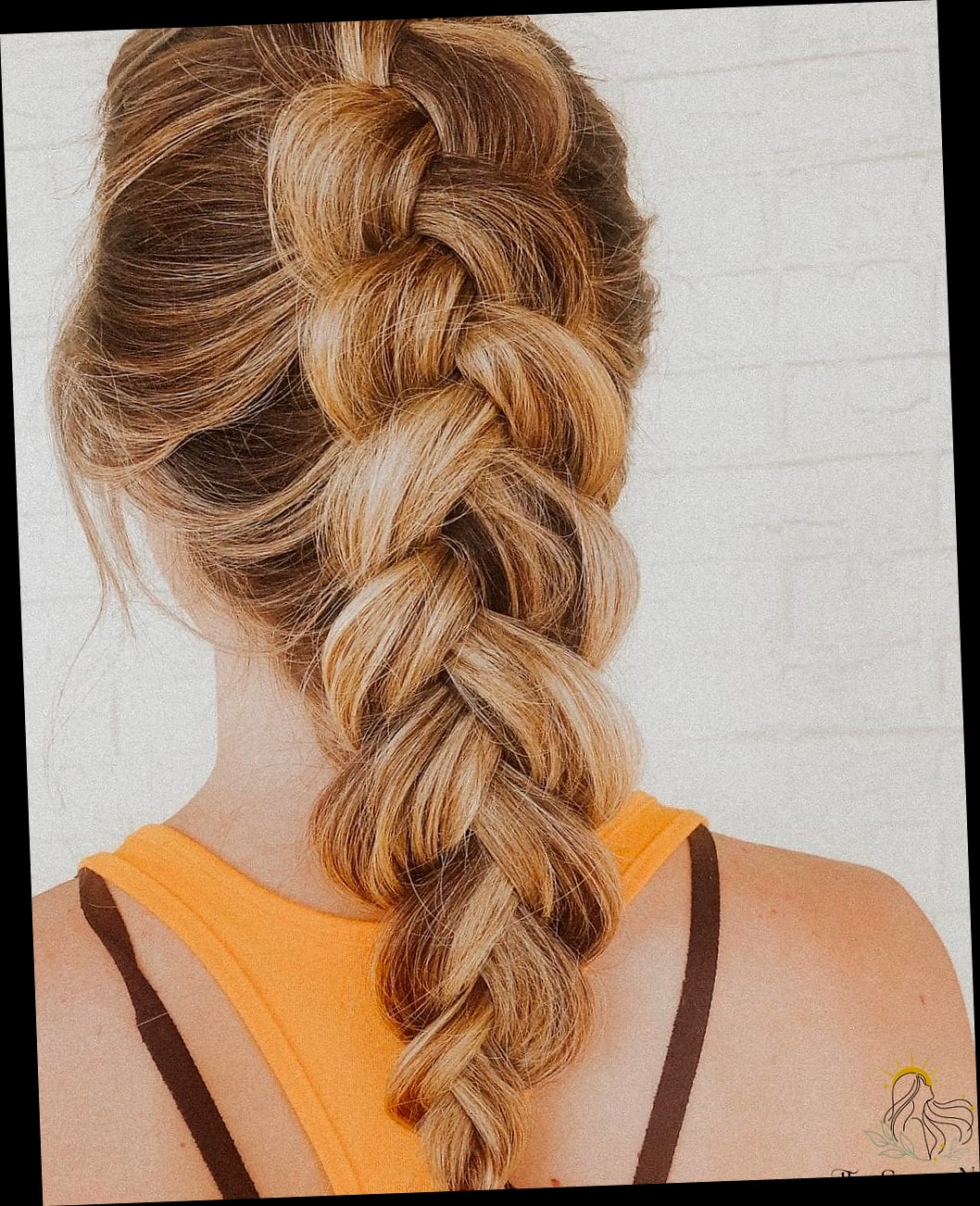 Braided Crown with Loose Ends