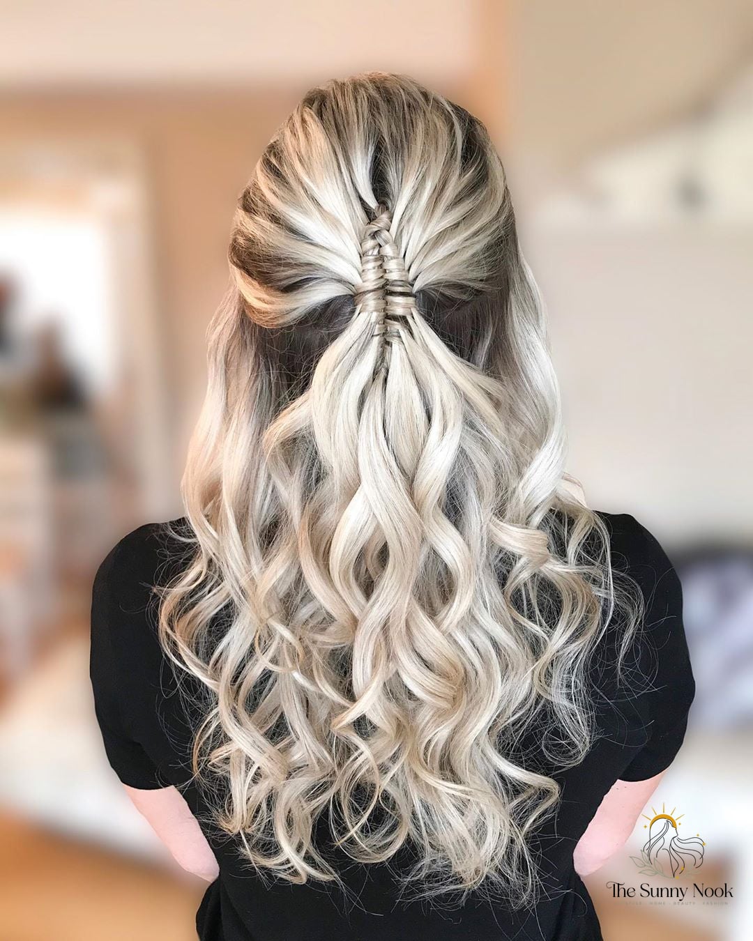 18 Updo Curly Hairstyles to Transform Your Look Instantly 11 Braided and Curled Half Up