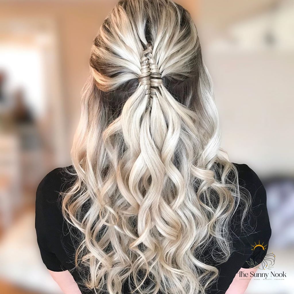 The Braided Half-Up Topknot
