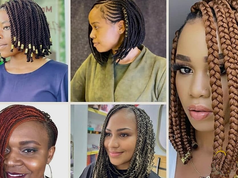 20 Hairstyles For Short Natural Hair That Belong on Your Inspiration Board 14 Braided Pixie Cut