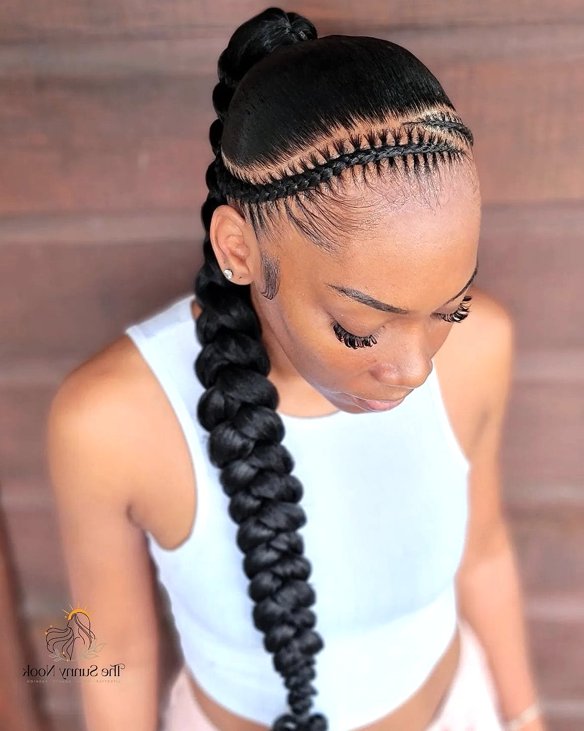 27 Stunning One Braid Hairstyles Worth Bookmarking Today 9 Braided Ponytail Wrap