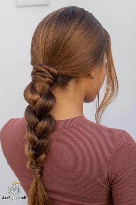 11 Ponytail Braid Hairstyles to Transform Your Look Instantly 10 Braided Ponytail with a Wrapped Base