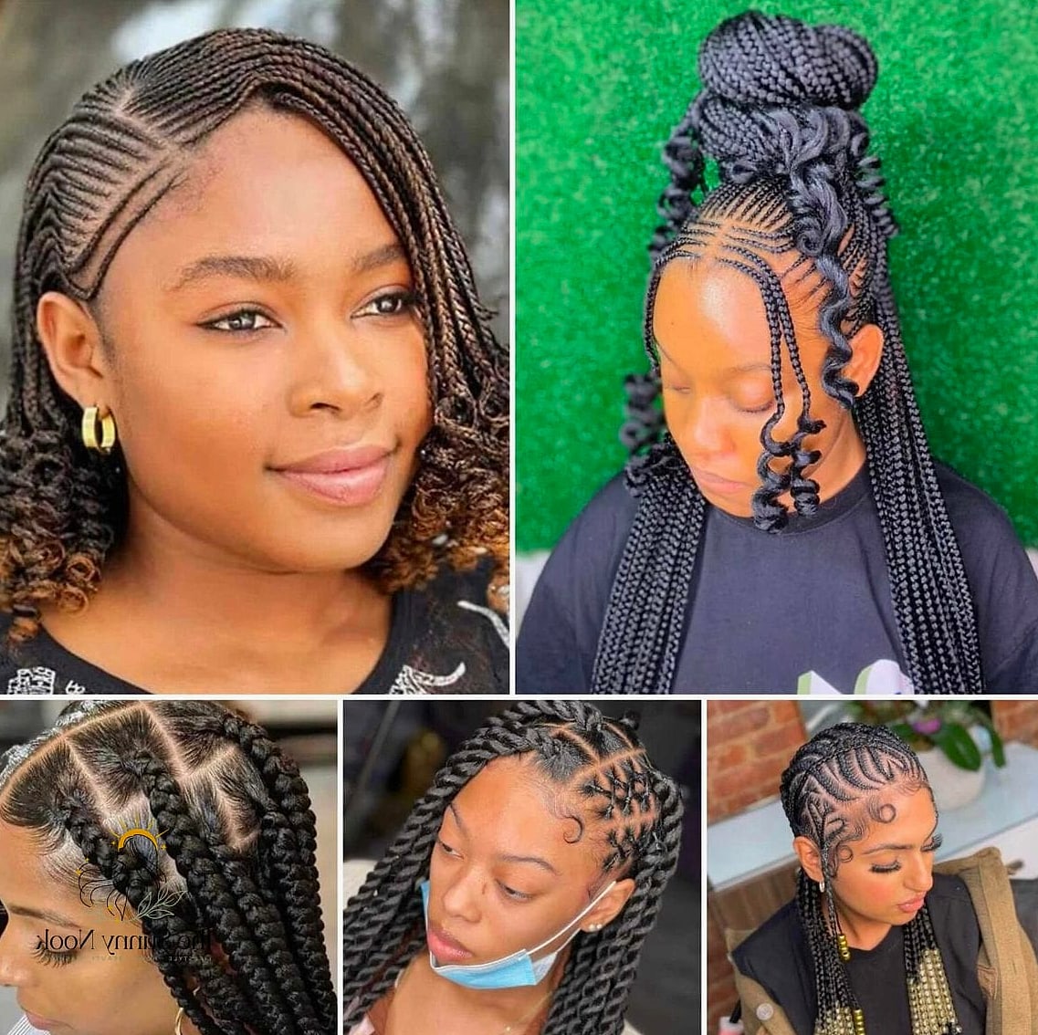 13 Cute Hairstyles For Braids That Are Both Cute and Low Maintenance 11 Braided Top Knot