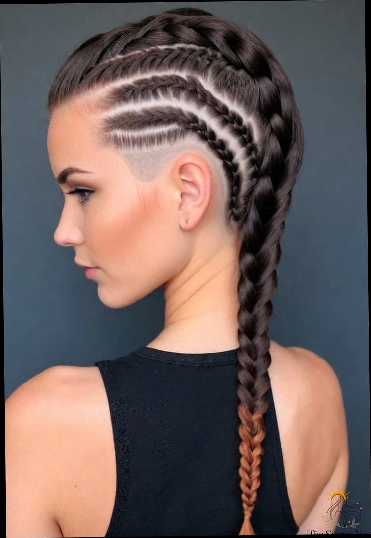 17 Hairstyles For Short Hair Braids That Are Actually Easy to DIY 16 Braided Undercut Design