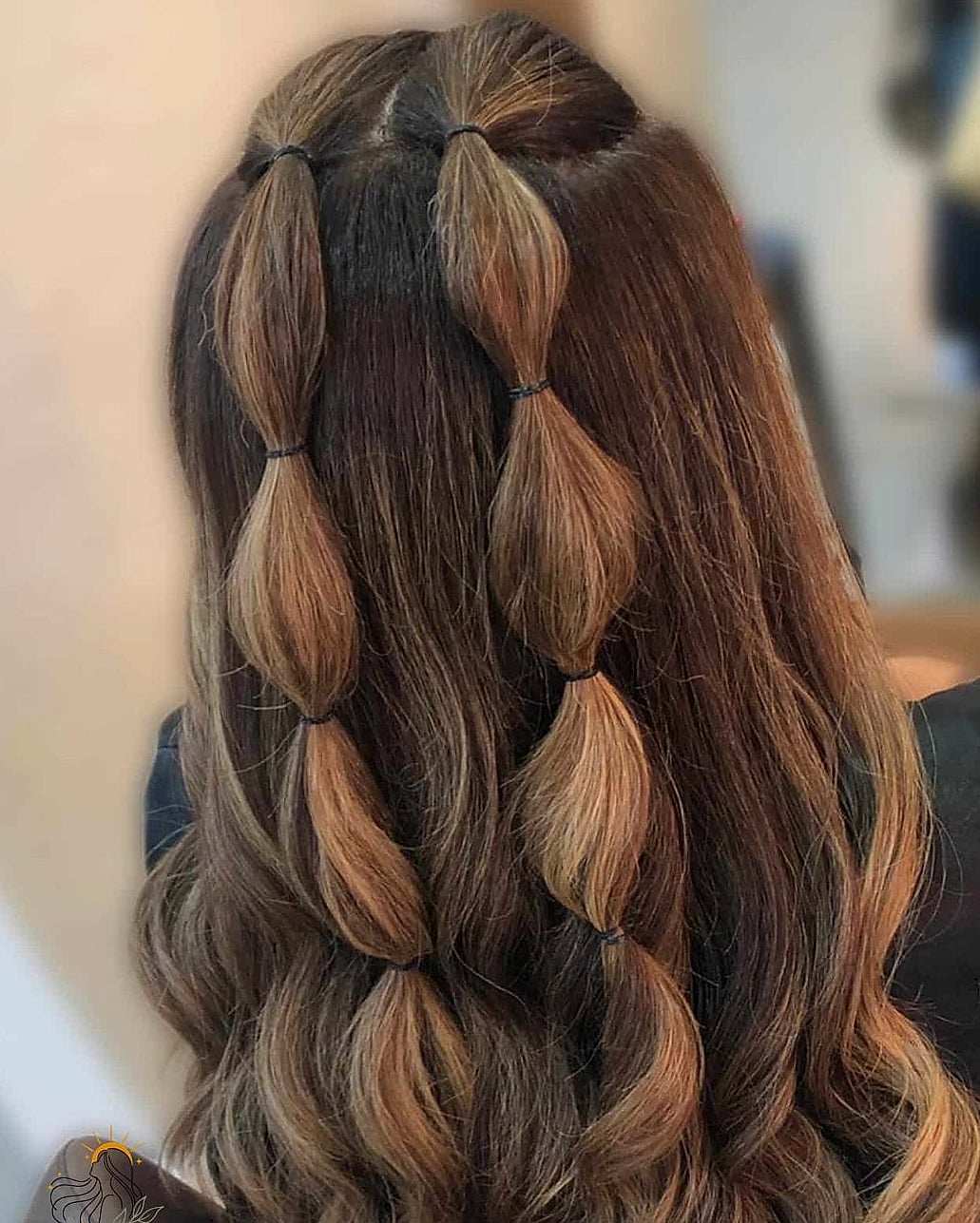 17 Hairstyles For Short Hair Braids That Are Actually Easy to DIY 13 Bubble Braid Ponytail