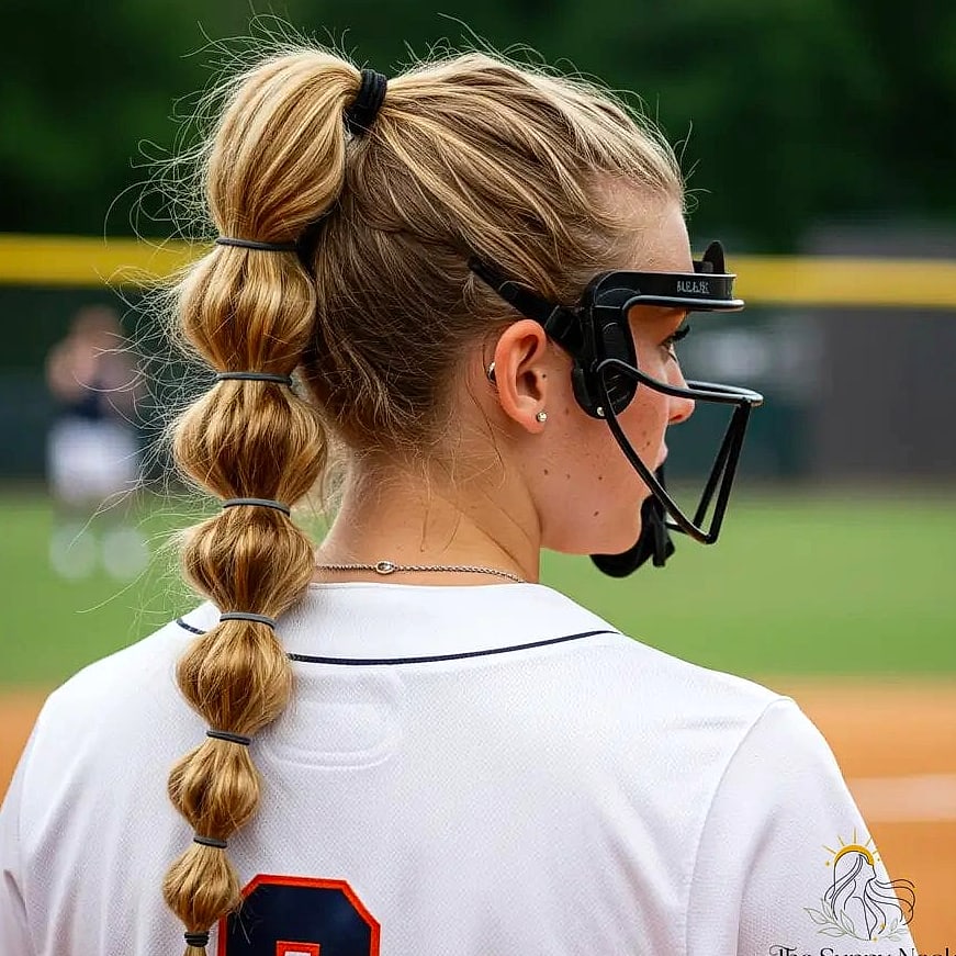 Bubble Ponytail on Short Hair