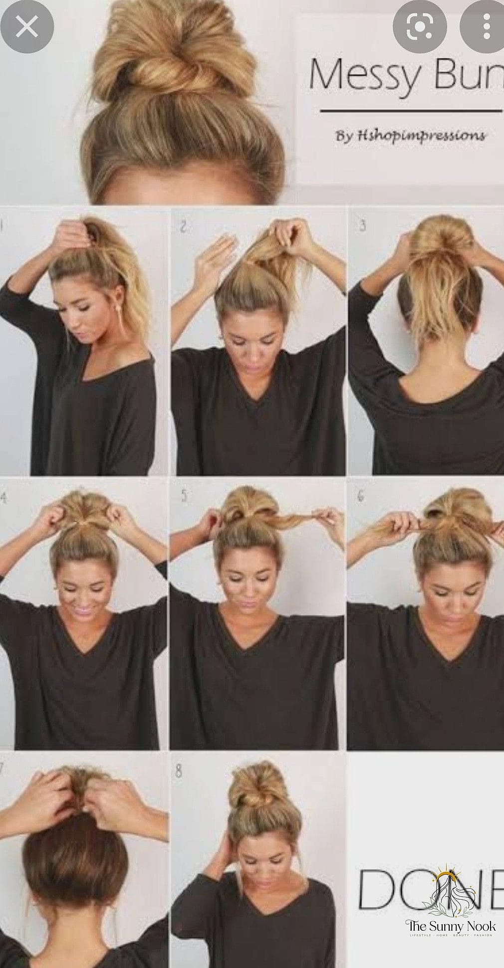 17 Simple Bun Hairstyles That Are Actually Easy to DIY 11 Bun with Bangs