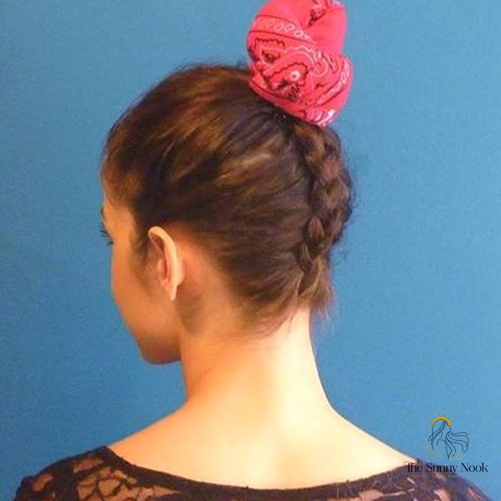 Bun with Reverse Braid