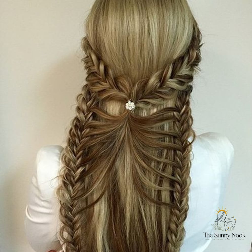 27 Half Up Hairstyles For Long Hair for the Ultimate Glow Up 10 Butterfly Braid