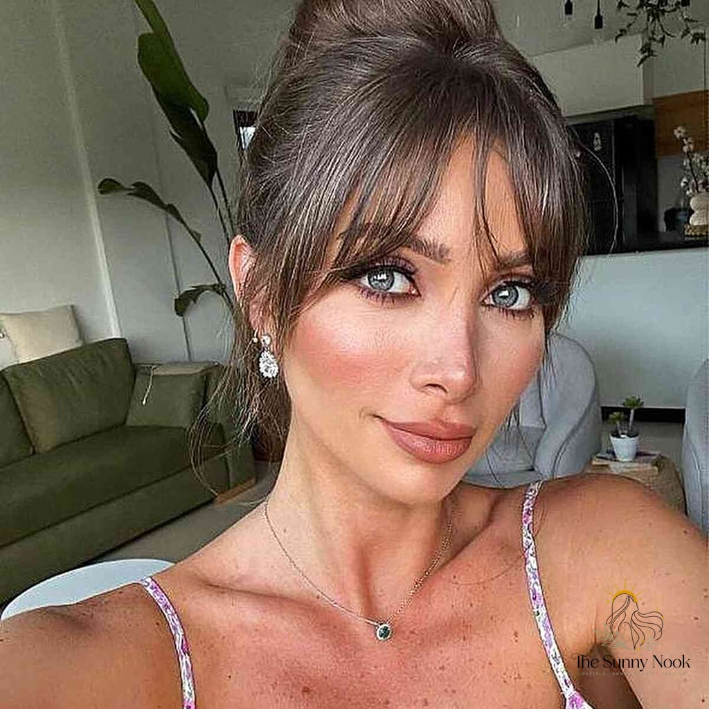 Casual Soft Updo with Bangs