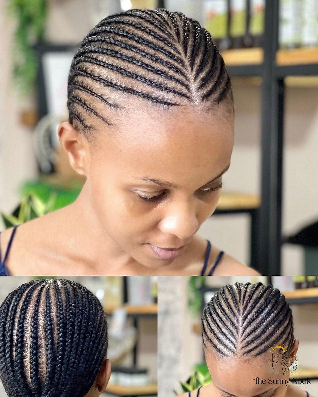 22 Cute Cornrow Hairstyles You'll Want to Re-Create Immediately 11 Center Part Braided Bob with Face-Framing Pieces