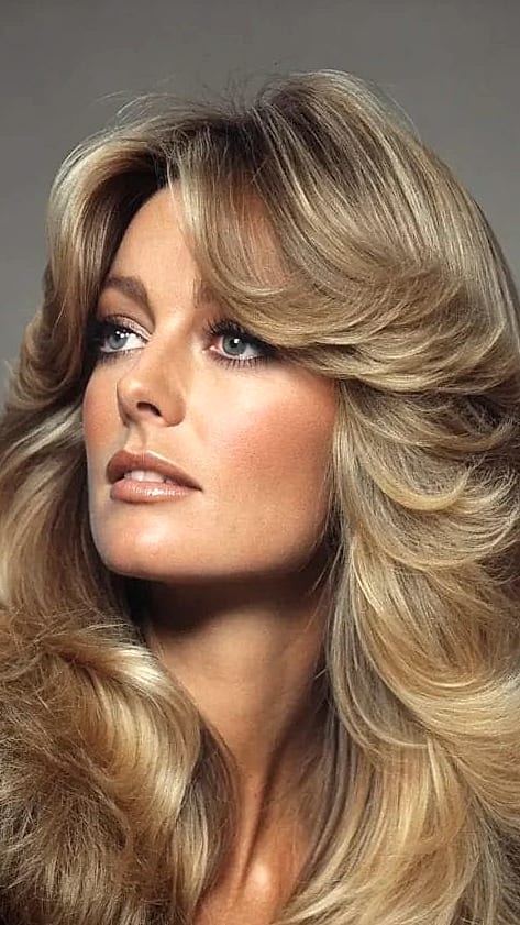 Center-Parted Ironed Straight Hair
