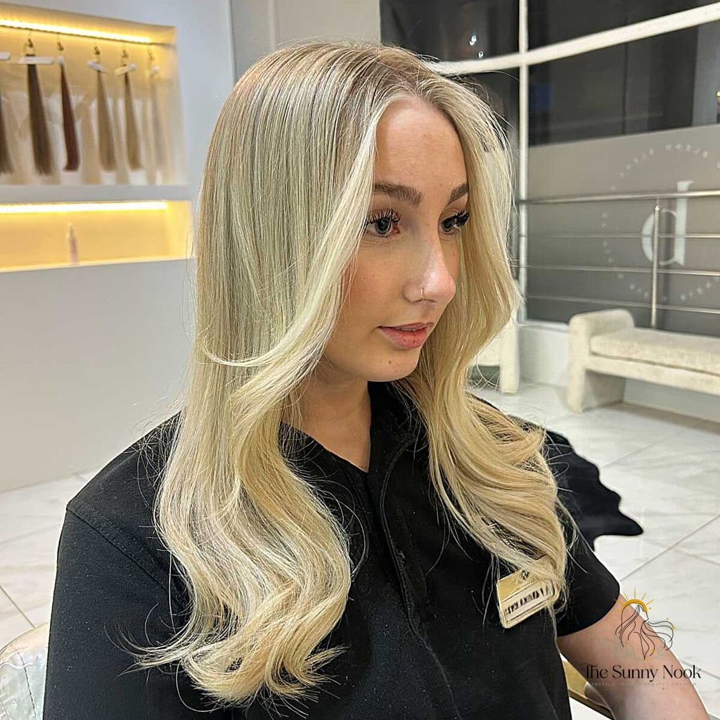 22 Casual Hairstyles For Medium Hair That Are Trending on Pinterest This Week 2 Champagne Blonde with Seamless Length