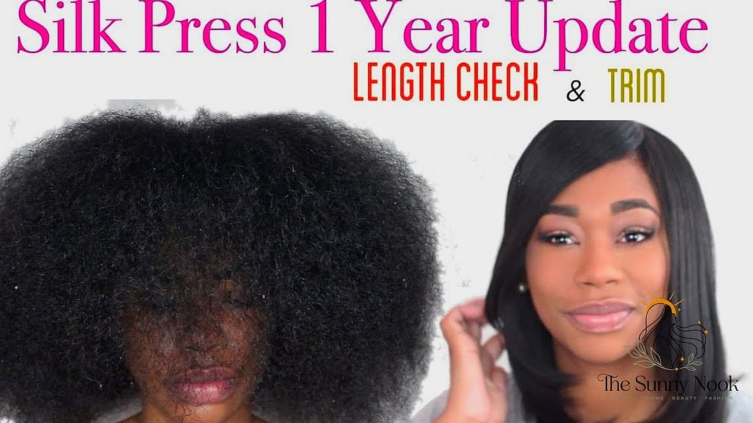 15 Silk Press Natural Hair Short Hairstyles That Are Actually Easy to DIY 8 Chin-Length Lob with Curtain Bangs