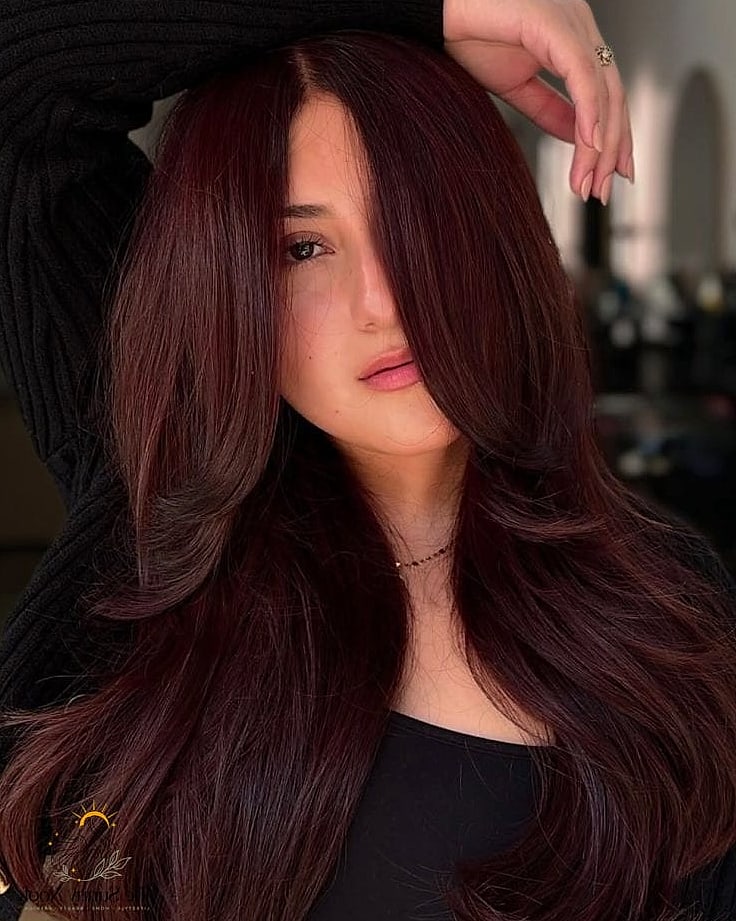 17 Short Hair Hairstyles For Wedding Indian to Save Before They Blow Up 8 Chocolate Merlot Burgundy Hair