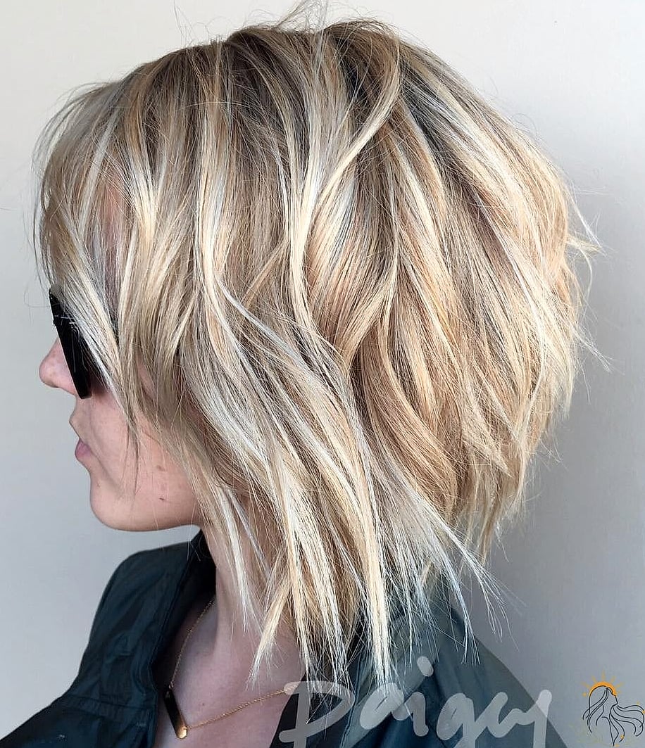 25 Hairstyles For Medium Length Hair Indian We're Obsessed With Right Now 19 Choppy Lob with Shaggy Layers
