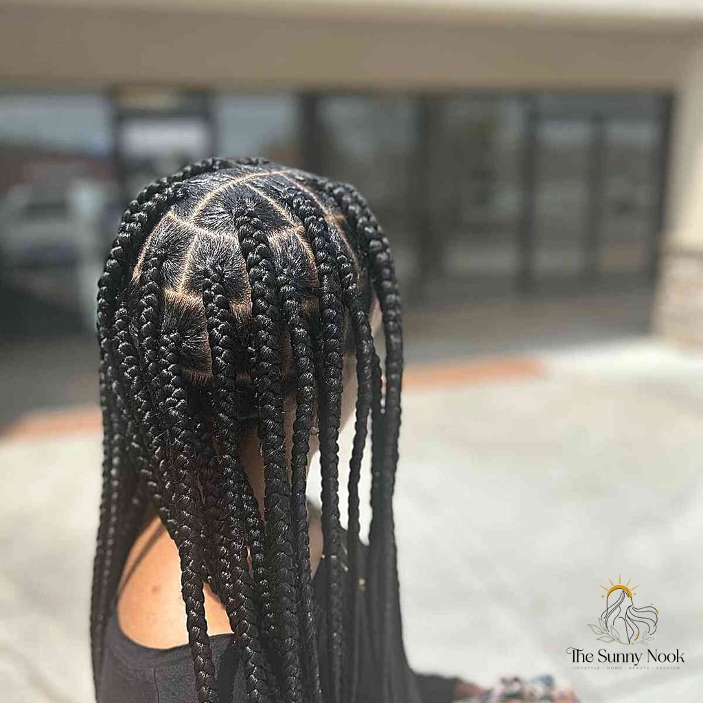 30 Half Up Half Down Hairstyles Short Hair to Show Your Stylist ASAP 3 Classic Knotless on Natural Hair