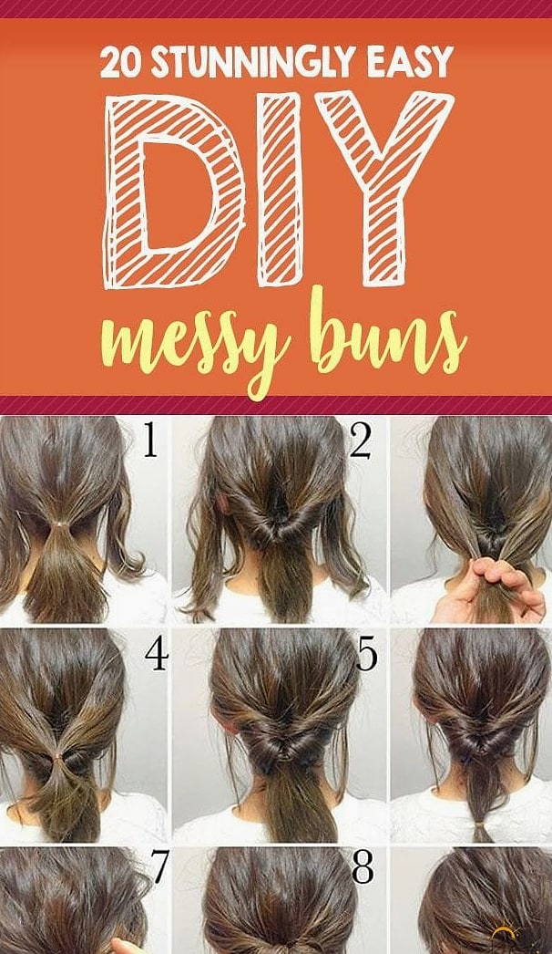 Classic Loose Bun on Brunette Hair