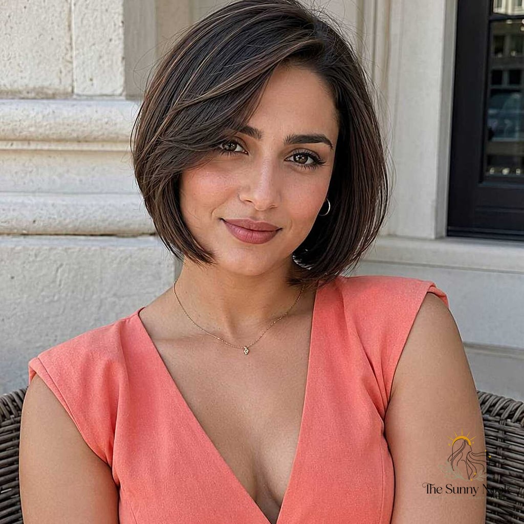 25 Stunning Fancy Hairstyles For Short Hair Worth Bookmarking Today 26 The Classic Side-Parted Bob with Subtle Highlights