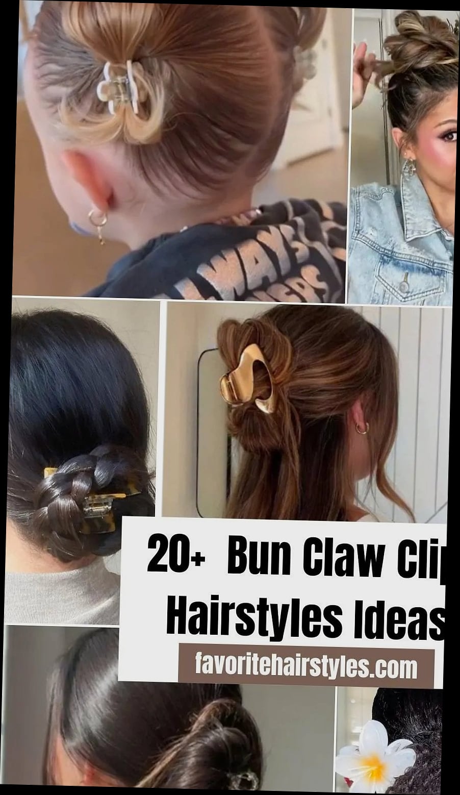23 Long Hair Claw Clip Hairstyles Inspo That's Giving Us Everything 21 Claw Clip Side Bun