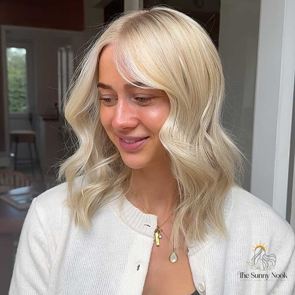 22 Casual Hairstyles For Medium Hair That Are Trending on Pinterest This Week 8 Creamy Vanilla Bob with Loose Bends