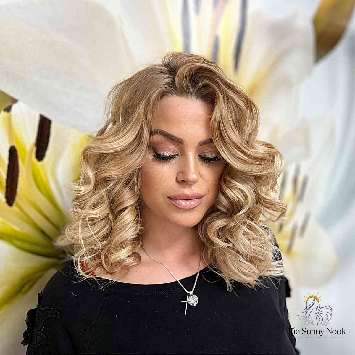 21 Cute Curly Hairstyles Updo to Transform Your Look Instantly 3 Curled, All-Over Blonde