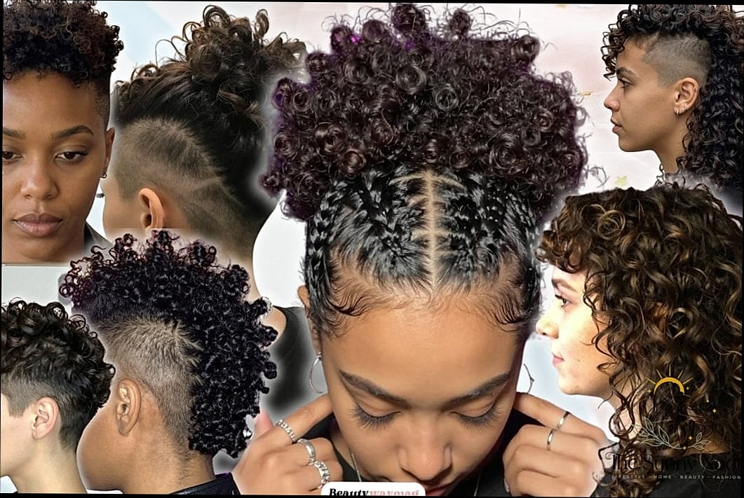 15 Short Alt Hairstyles Everyone Is Pinning Right Now 14 Curly Alt Crop with Bleached Tips