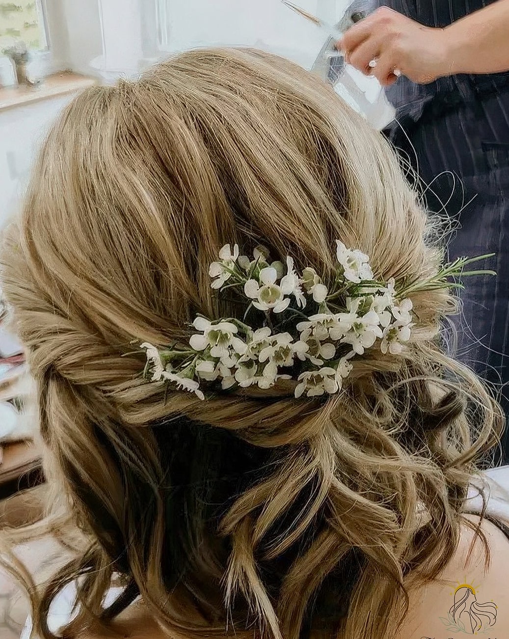Curly Bob with Side Part