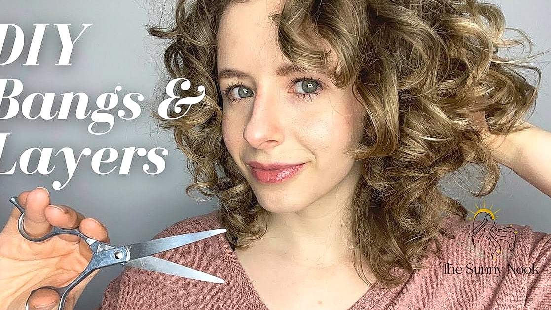 Curly Bob with Curtain Bangs