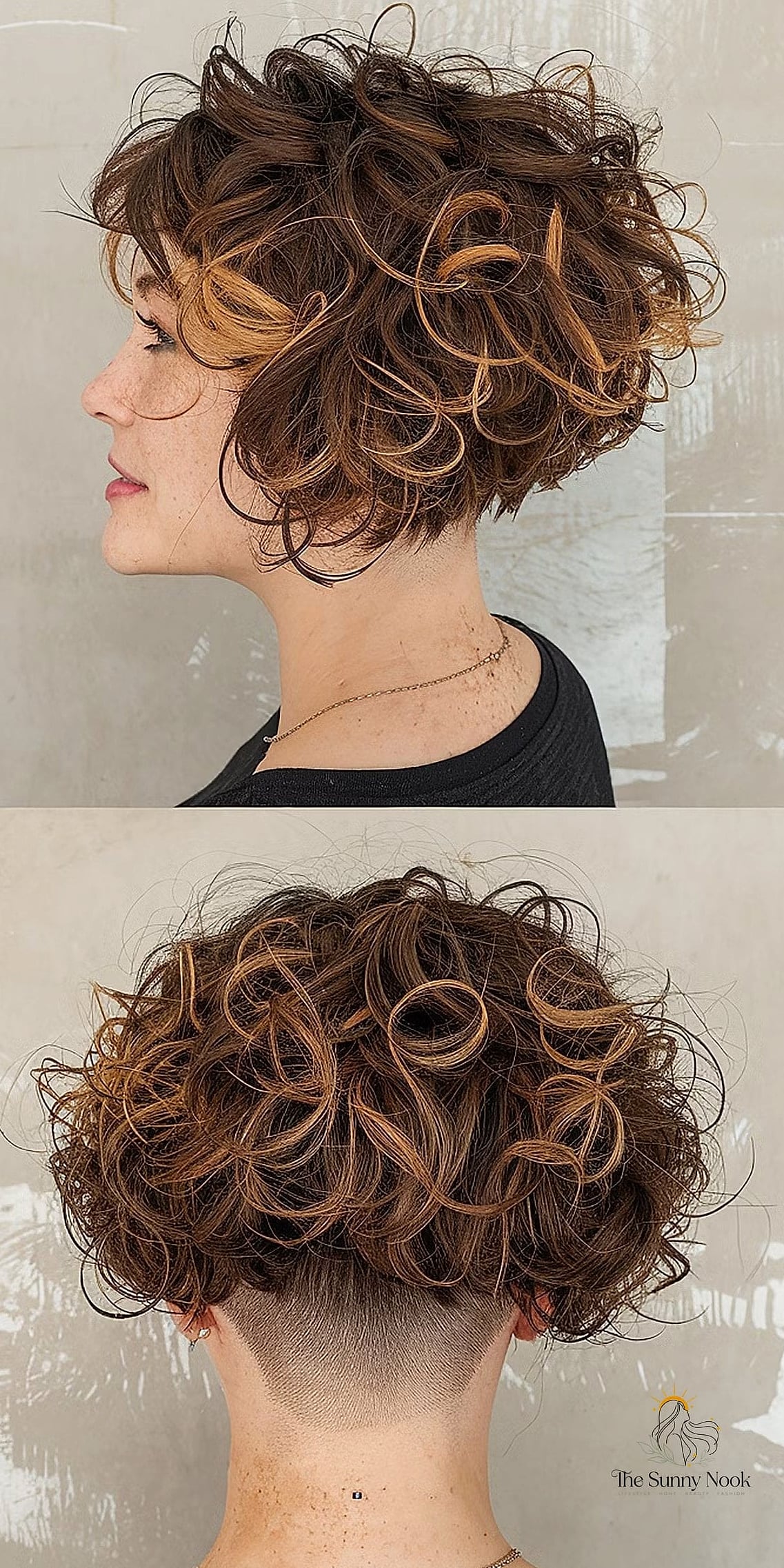 Curly Bob with Undercut