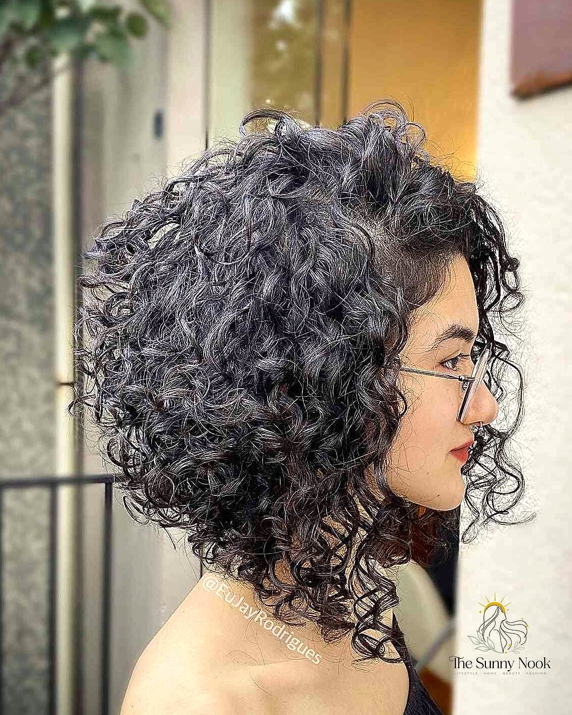 Curly Bob-Length Front with Long Back Layers