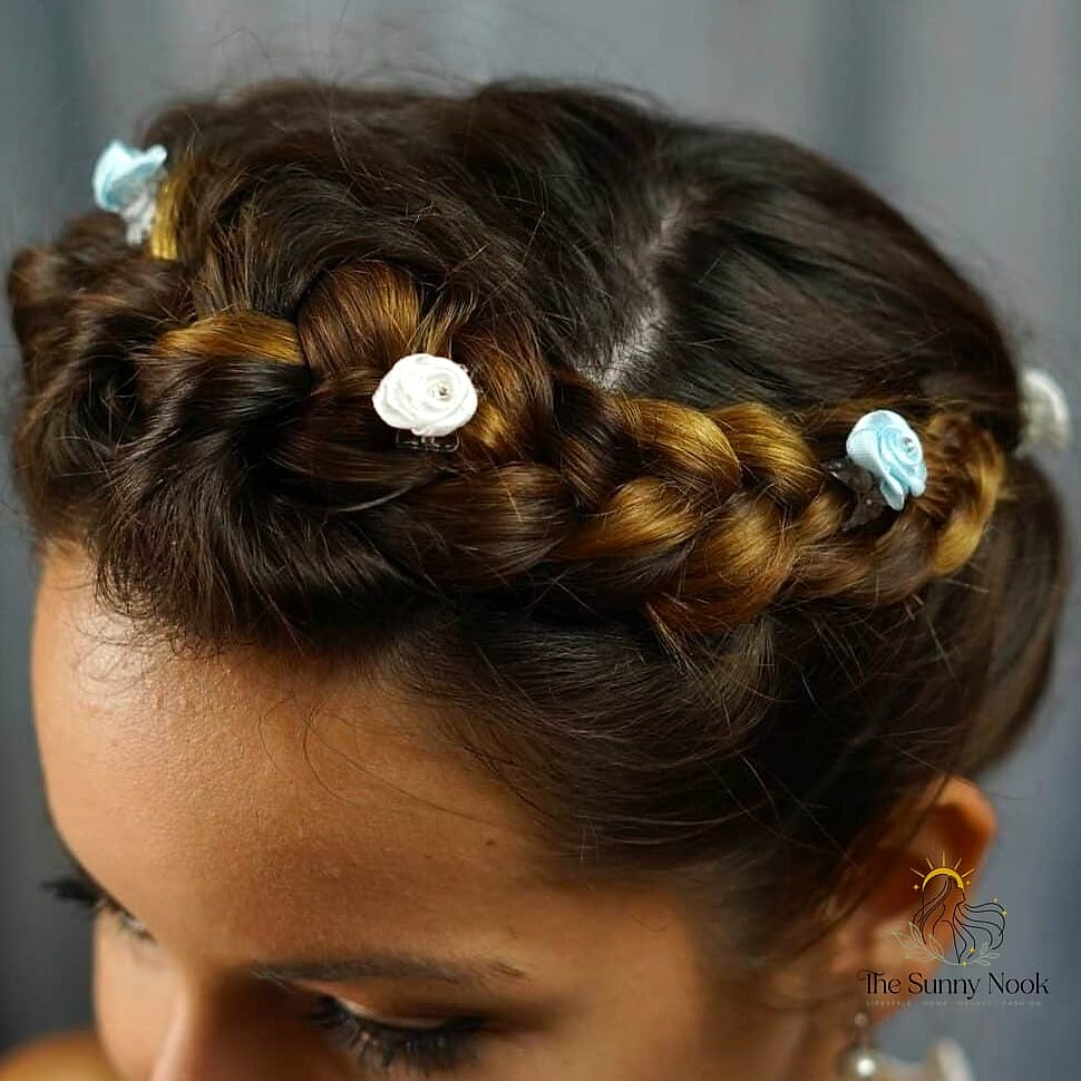 Curly Braid Crown
