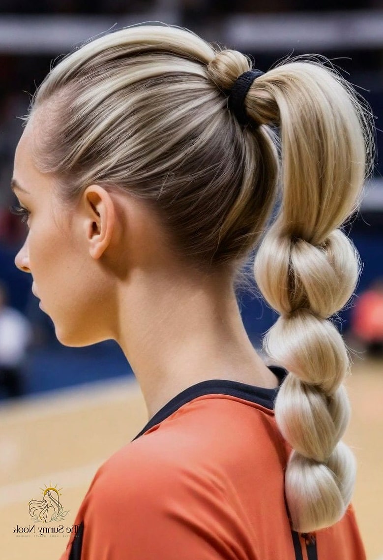 Curly Bubble Ponytail
