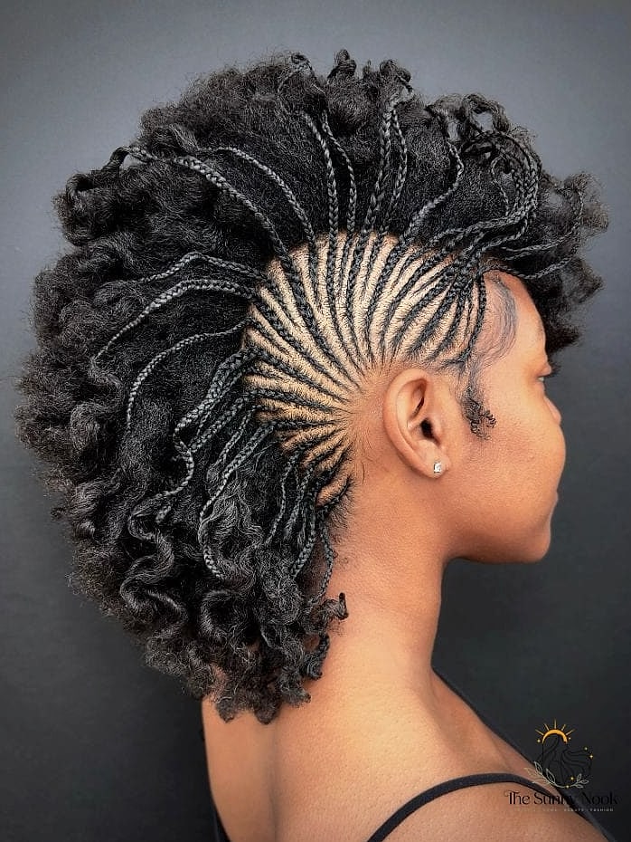 Curly Mohawk Braid