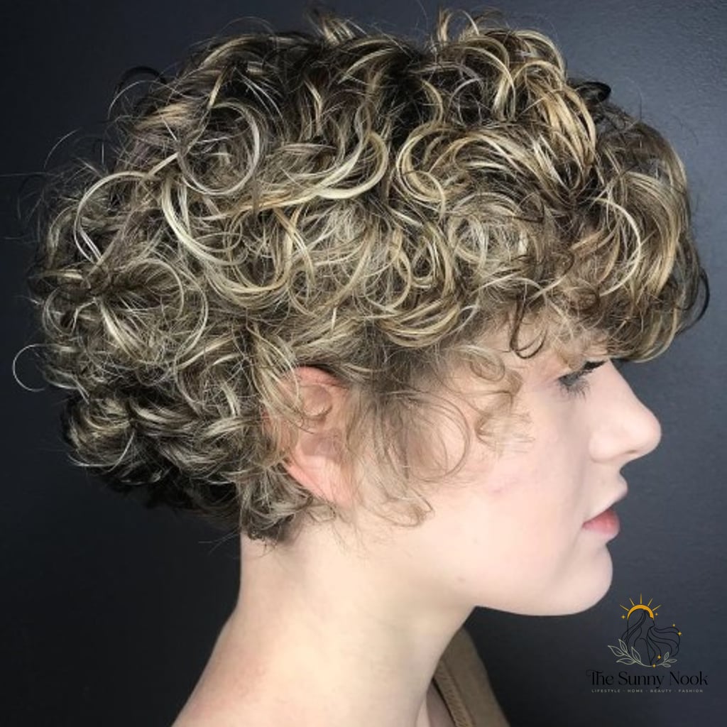 Curly Wet-Look Bob