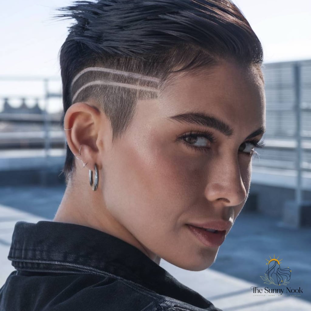 14 Tomboy Hairstyles For Long Hair to Transform Your Look Instantly 8 Defined Tomboy Sidetails Haircut