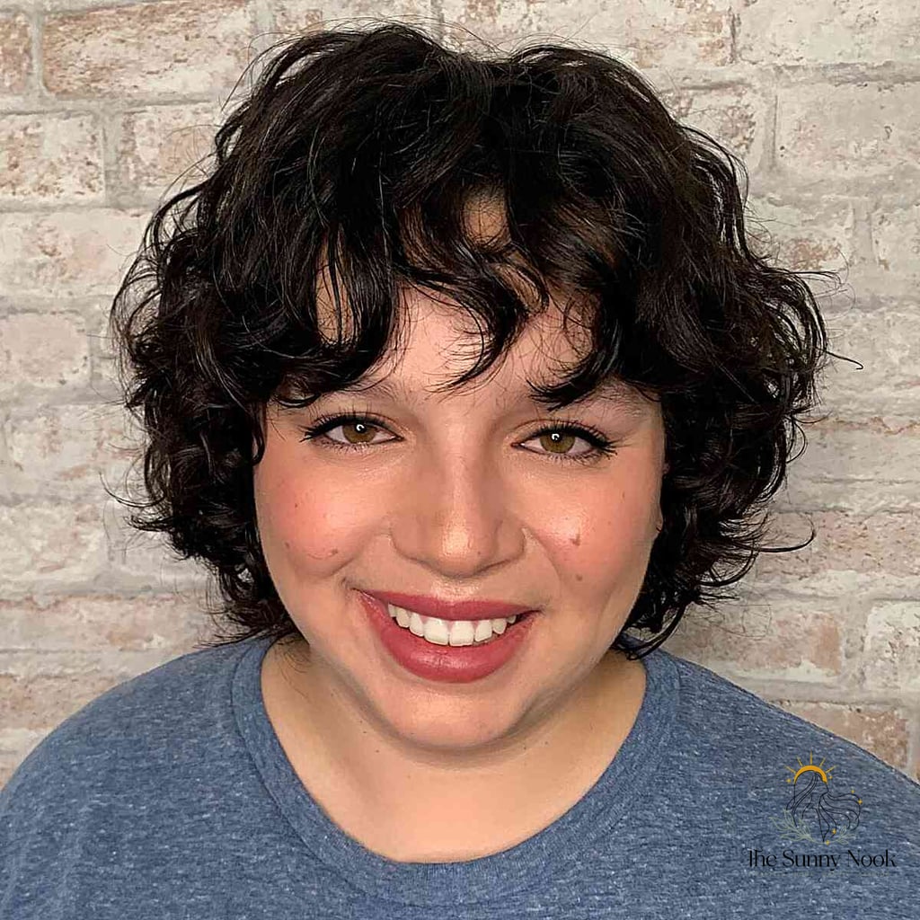17 Gorgeous Short Hairstyles For Round Faces for Every Hair Type 17 Deva Cut-Inspired Curly Short Hair