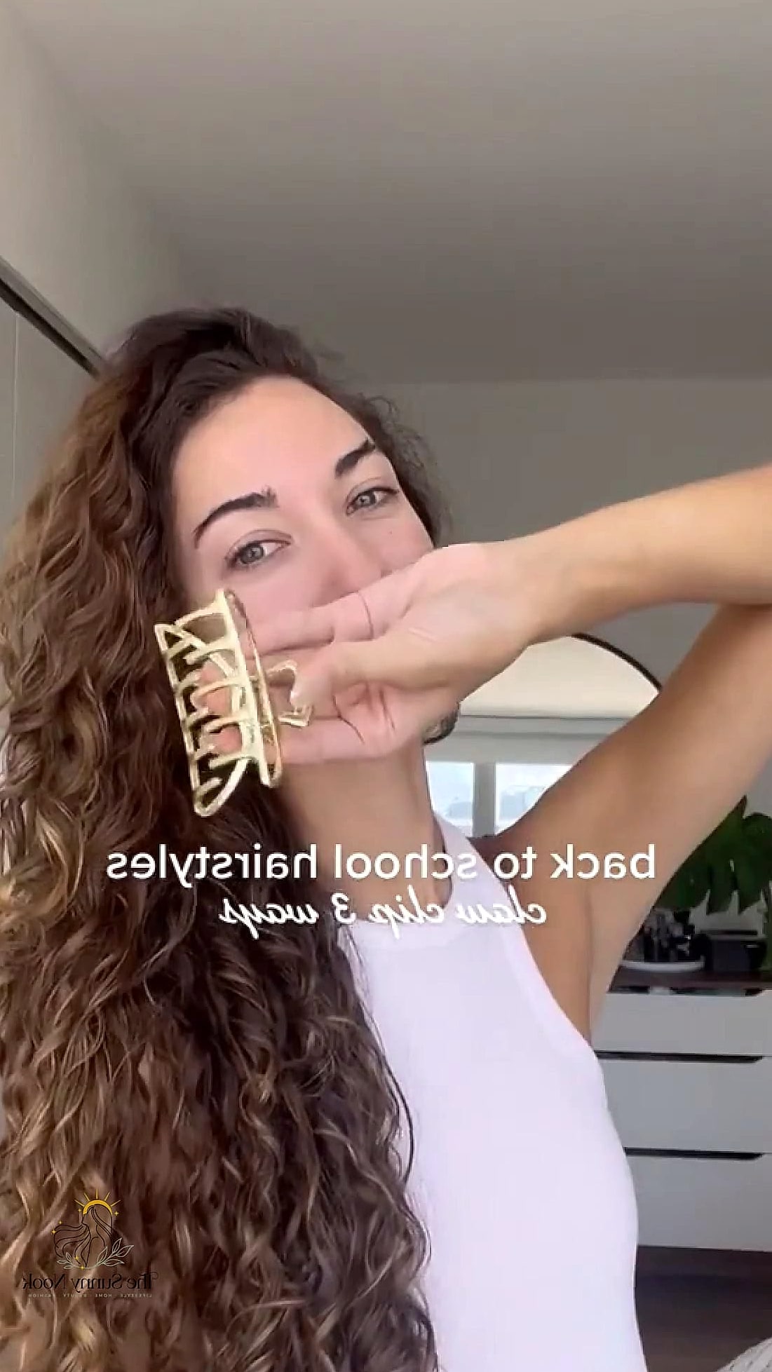 19 Curly Claw Clip Hairstyles to Transform Your Look Instantly 7 Double Claw Clip Space Buns