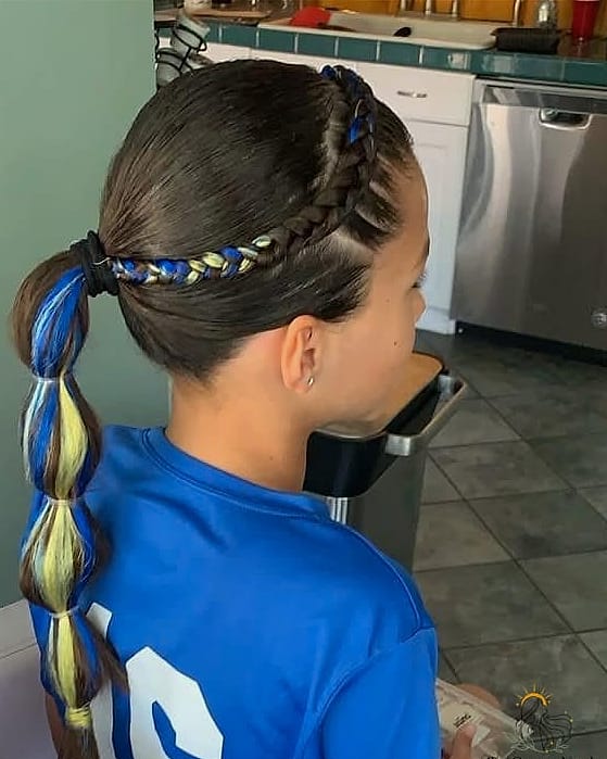Double Dutch Braids into a Cap