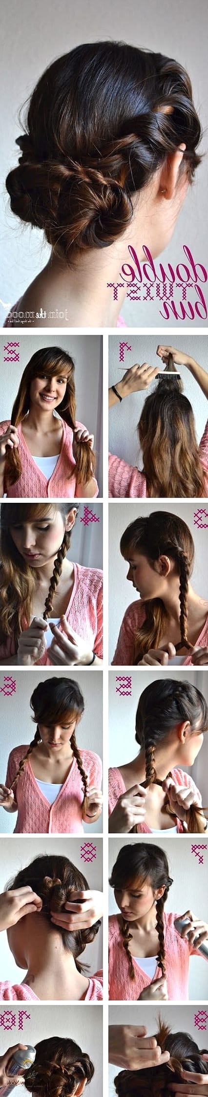 17 Simple Bun Hairstyles That Are Actually Easy to DIY 14 Double-Twist Bun