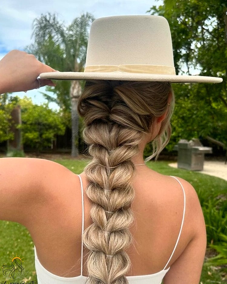 16 Stunning Hat Hairstyles Long Hair Worth Bookmarking Today 12 Dutch Braid Pigtails